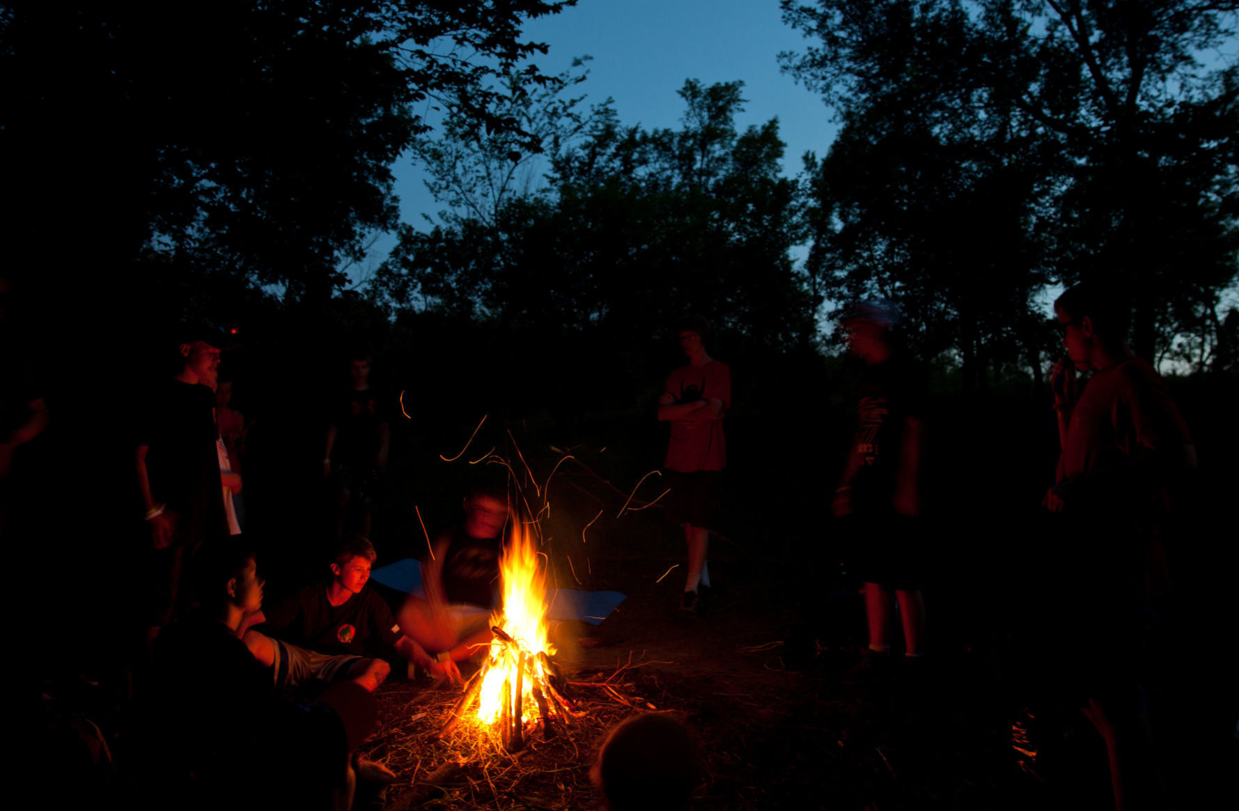Sit around a campfire